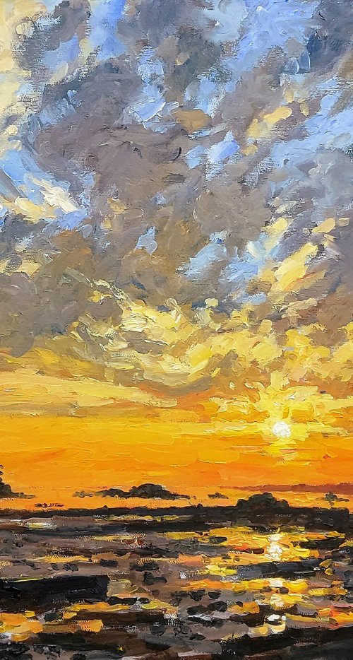 Roscoff sunset by Colin Ross Jack