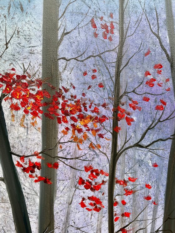 Individuality - autumn winter landscape, forest