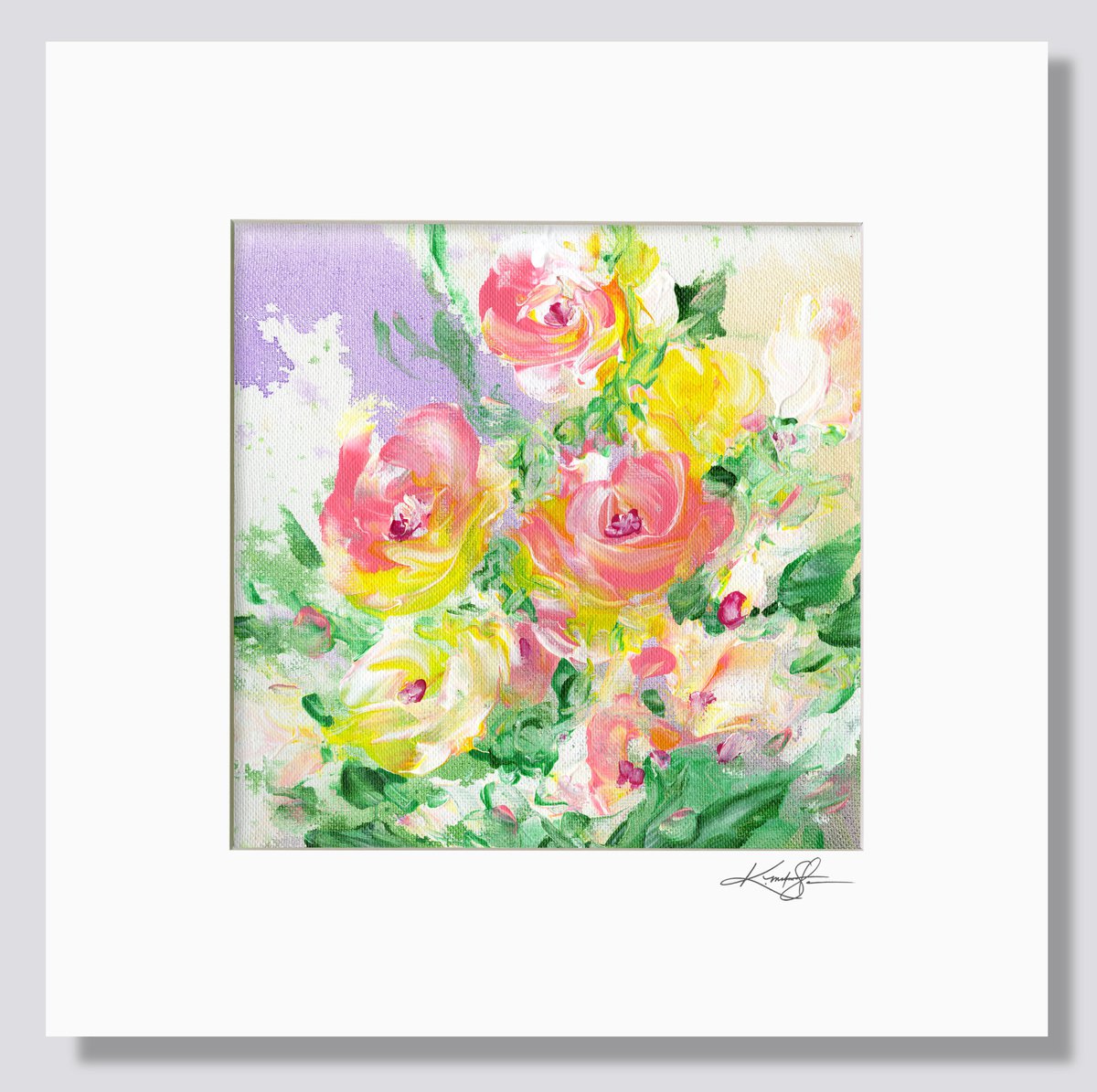 Floral Melody 37 - Floral Abstract Painting by Kathy Morton Stanion by Kathy Morton Stanion