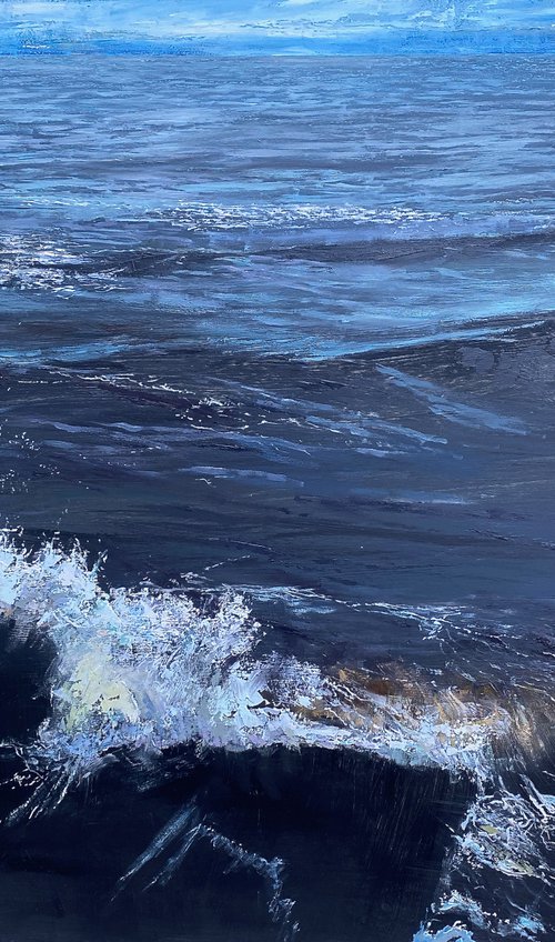 'The 8th Wave' Ocean, Sea, Beach, Crashing Wave Study. by Simon Jones