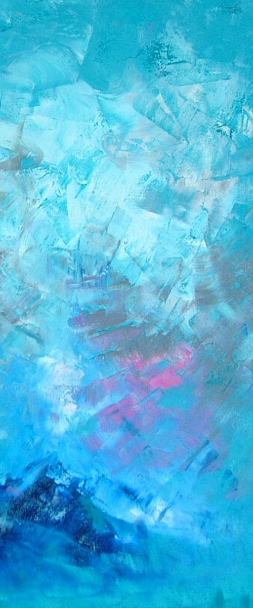 Turquoise Meditation IV (ref#:543-50Q) by Saroja van der Stegen