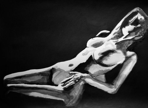 Nude 213 / 42 x 30.5 cm by Alexandra Djokic