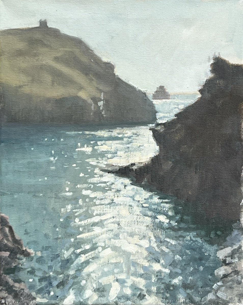 Boscastle Afternoon By Louise Gillard, 9 X 12, Artwork For Sale On Artfinder