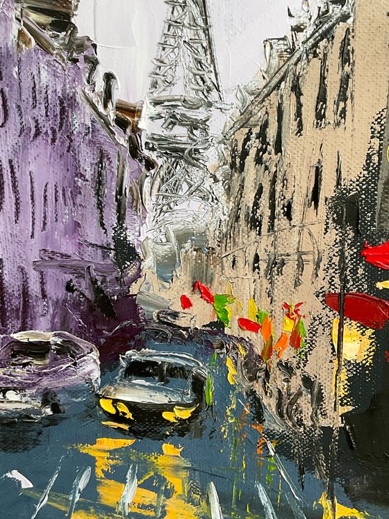 Rainy Parisian street