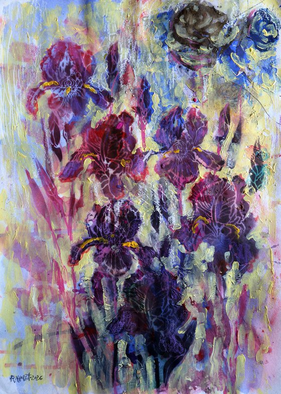 Fantasy with Flowers 339: paper 59x42cm