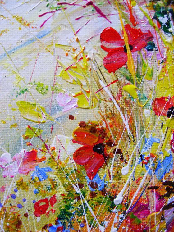 Paintings of flowers - "Floral Spirals"