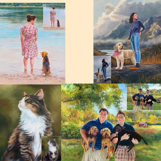 Custom pet portrait from picture
