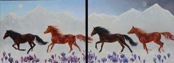 Leap into Spring/Horses