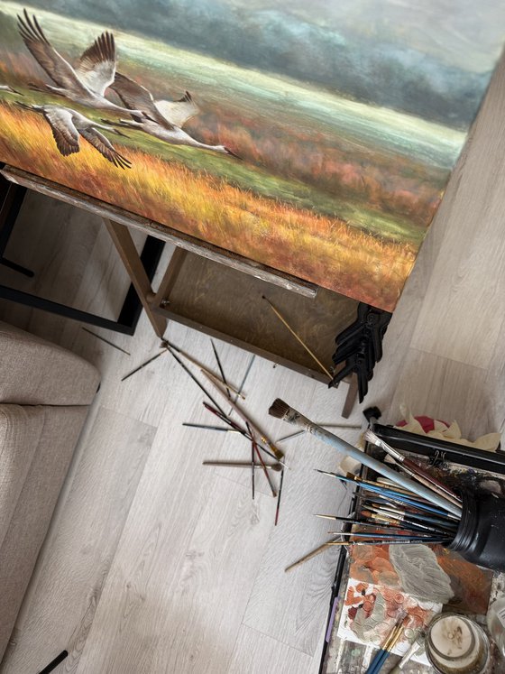 Warm rain through sunlight