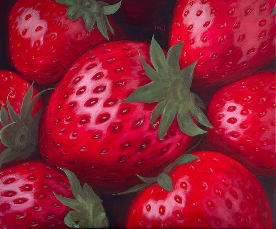 Ripe Strawberry, 60 х 50 cm, oil on canvas