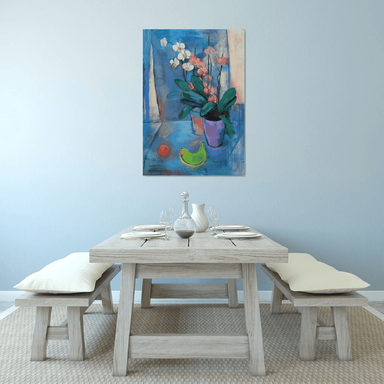 Orchids and Green Bananas