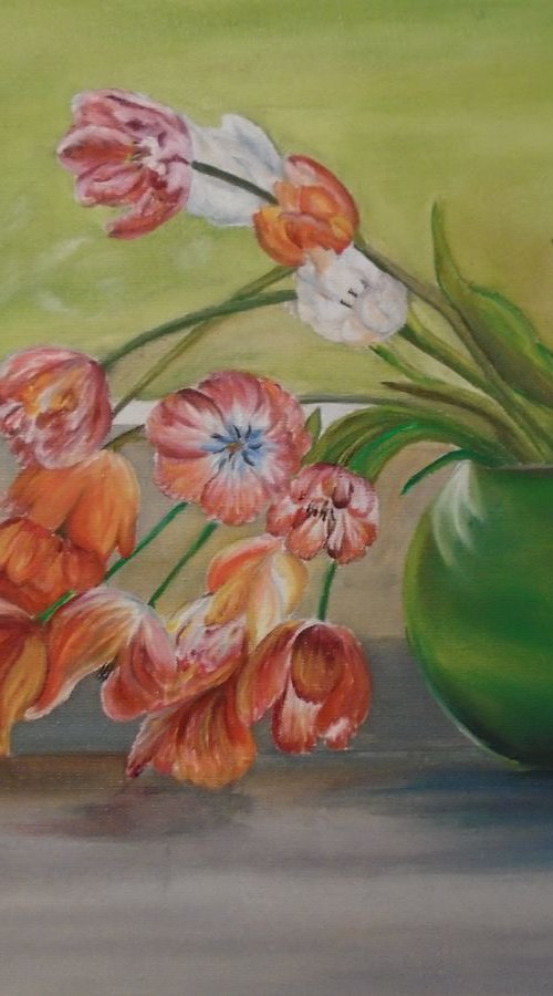 Symphony of green and red by Timea  Valsami