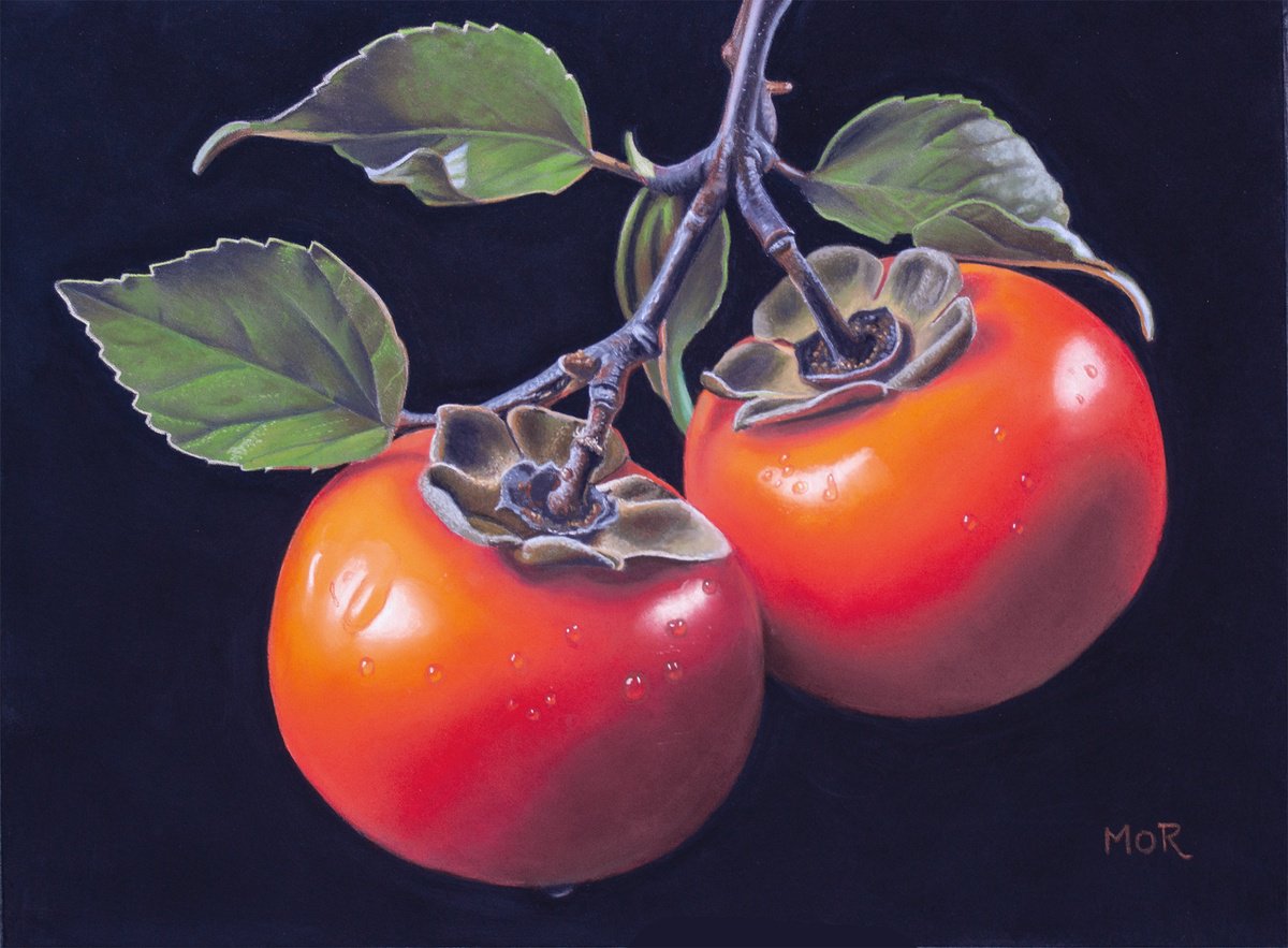 Photorealistic Still Life Pastel Drawing By Dietrich Moravec, 16 X 12, Shining Couple, Original Artwork