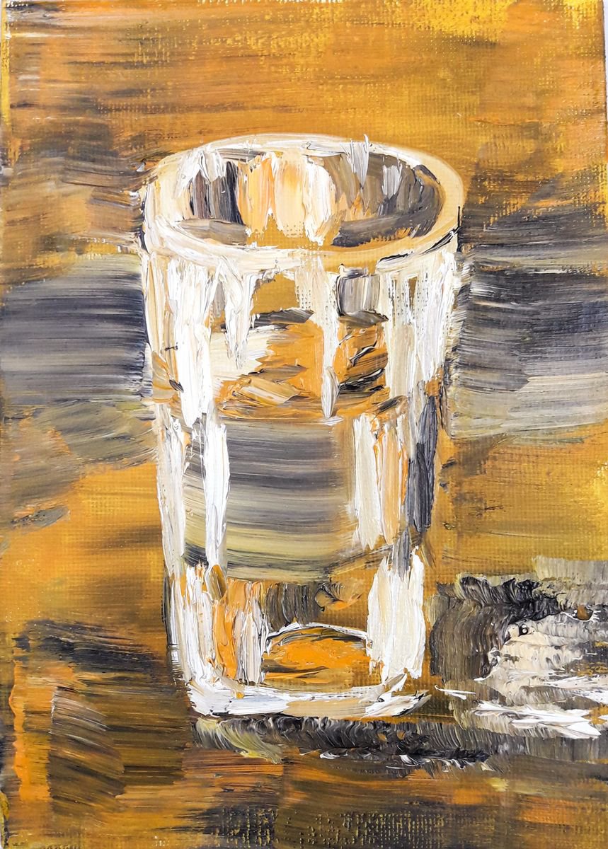 Glass in ochre by Olly Plano