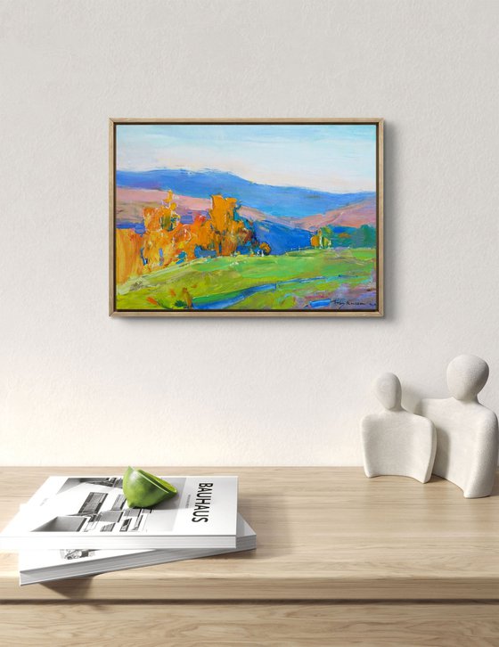 Warm days Mountain landscape