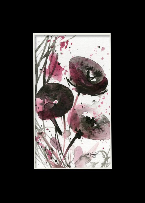 Petite Impressions 14 - Flower Painting by Kathy Morton Stanion by Kathy Morton Stanion