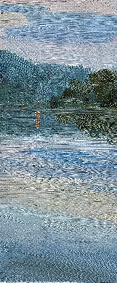 Evening on the lake by Nataliia Nosyk