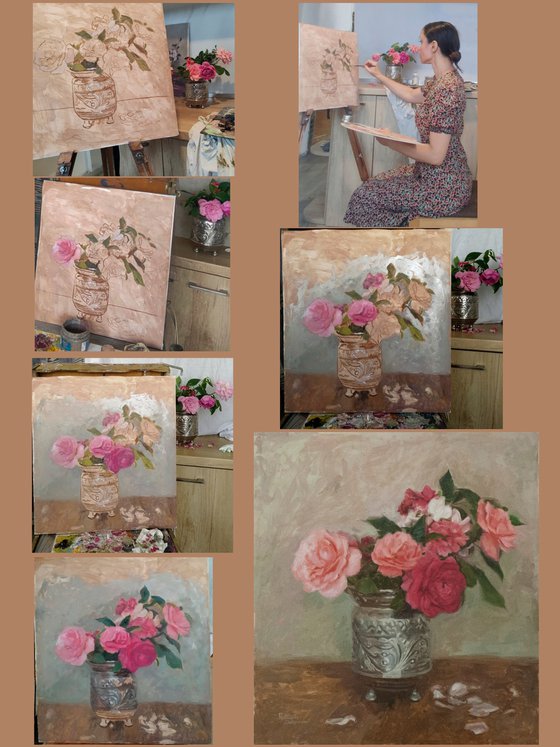 Roses, geraniums and gardenias