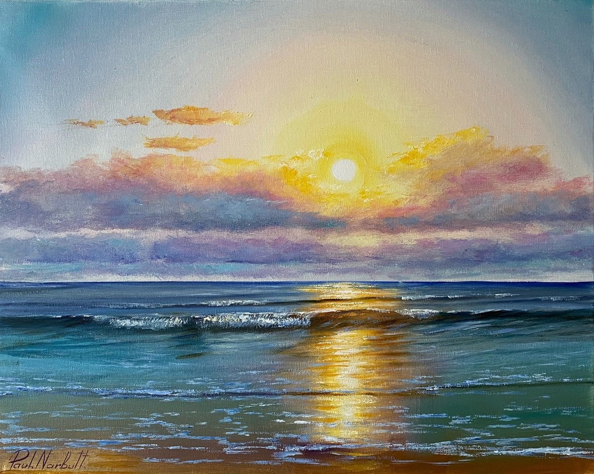 Photorealistic Oil Painting , Golden Farewell By Paul Narbutt, 20 X 16, Artwork For Sale On Artfinder