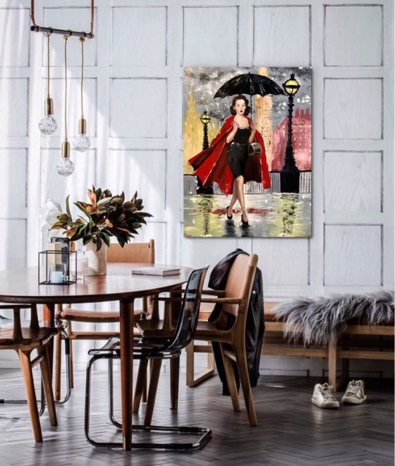 Rainy evening in London