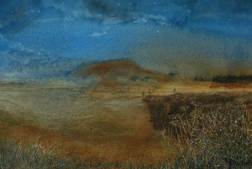 Imaginary Landscape, Bright Moonlit Night by Rebecca Miller