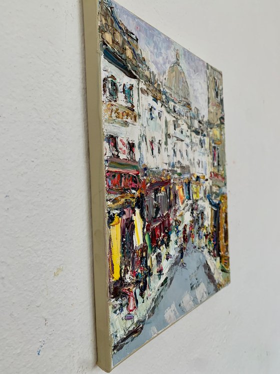 Montmartre street scene. Paris