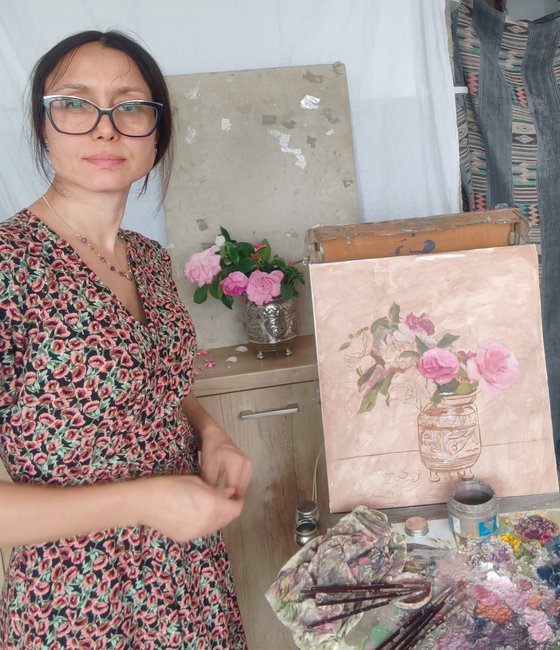 Roses, geraniums and gardenias