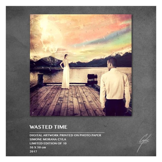 WASTED TIME | 2017 | DIGITAL ARTWORK PRINTED ON PHOTOGRAPHIC PAPER | HIGH QUALITY | LIMITED EDITION OF 10 | SIMONE MORANA CYLA | 50 X 50 CM | PUBLISHED