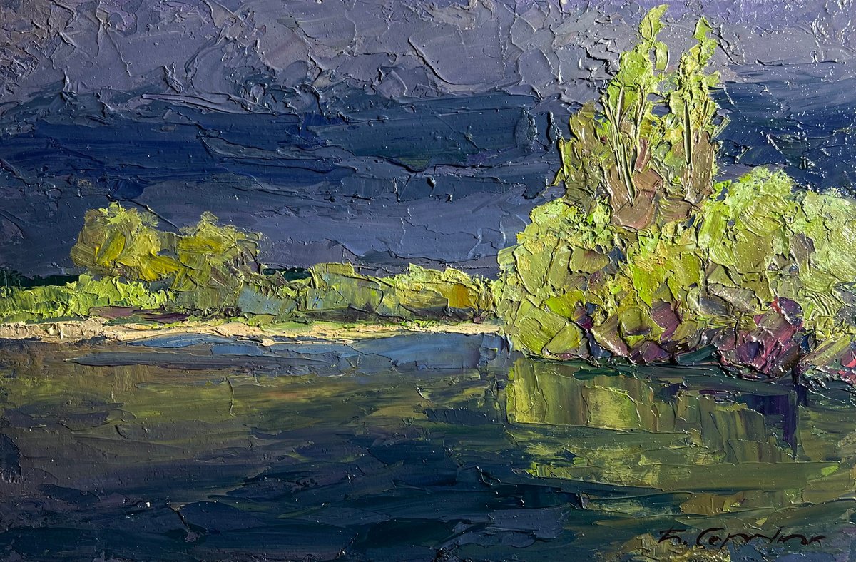 Evening After A Thunderstorm By Boris Serdyuk, 12 X 8, Artwork For Sale On Artfinder