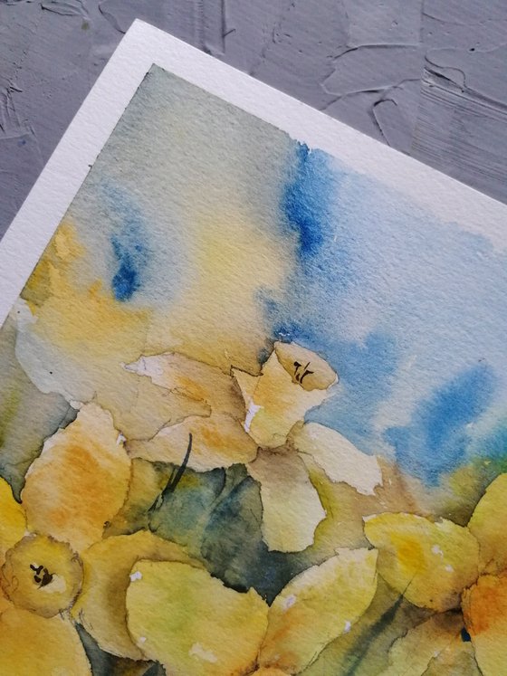 Daffodils painting