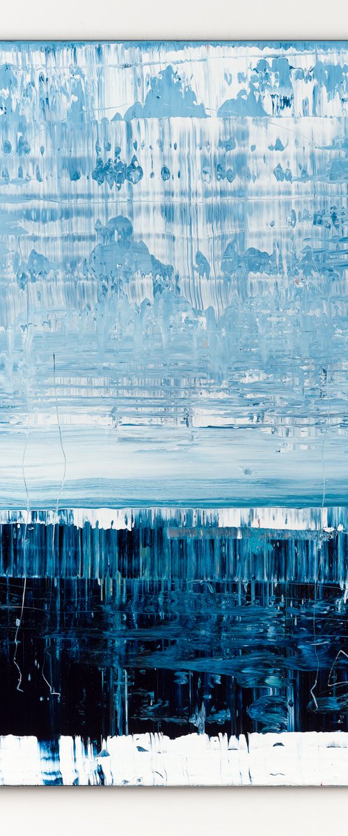 Blue abstract painting BZ147 by Radek Smach