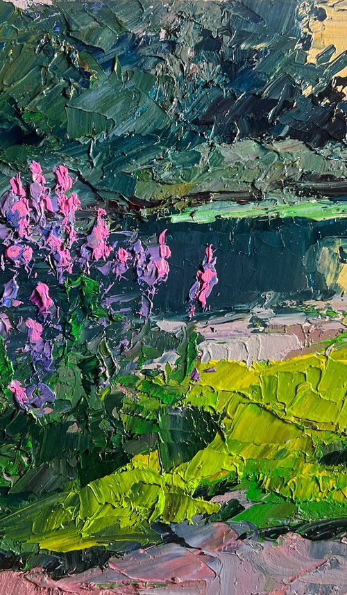 Near the Summer River by Boris Serdyuk