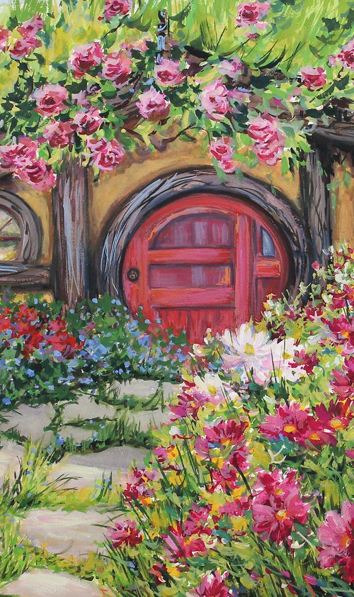 The Red Door, Hobbiton by Kristen Olson Stone