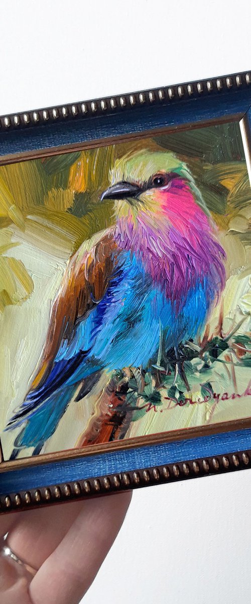 Lilac-breasted roller by Nataly Derevyanko