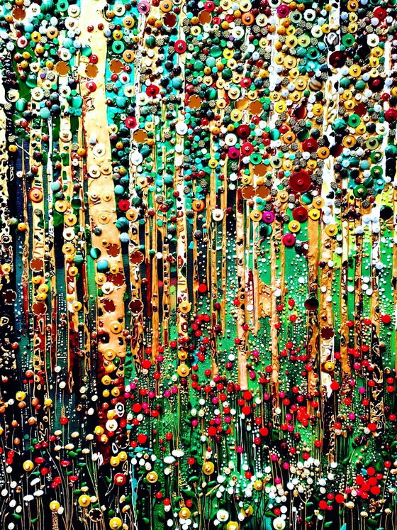 Forest. Precious stones abstract