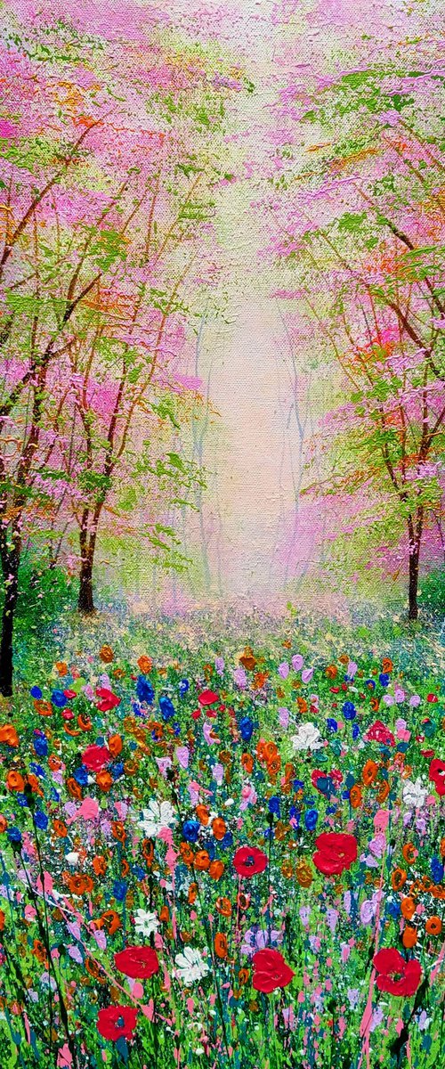 Wildflower Forest Glade by Amanda Horvath