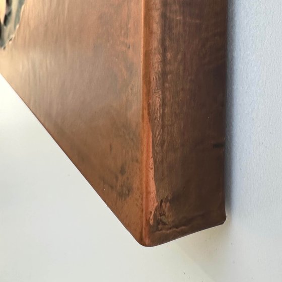 "Strata" Copper Wall Sculpture