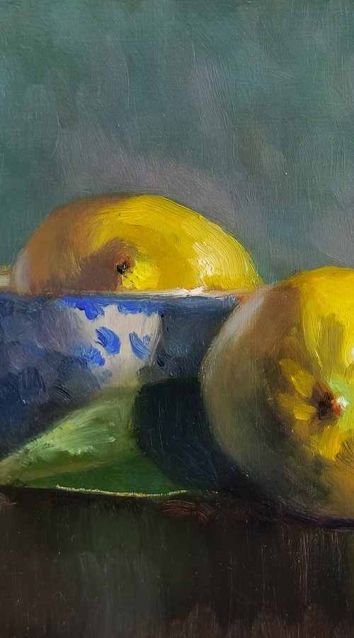 Two Lemons and a Bowl by Pascal Giroud