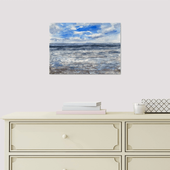 Blue Sea and Clouds
