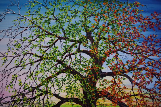 An Oak of our Time. 100cm X 150cm