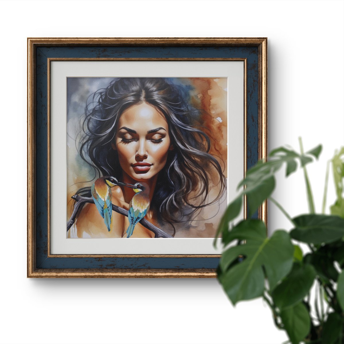 Photorealistic Animal Painting By Zuzana Murenji Domonkos, 17 X 17", Enjoy The Melody, Original Artwork