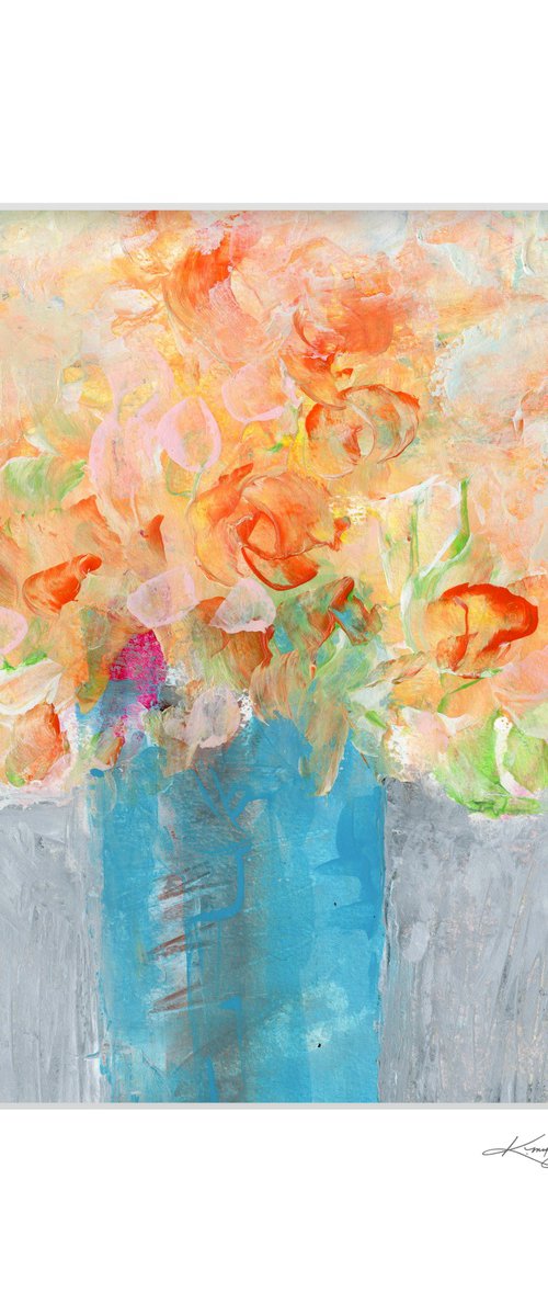 Flowers In Vase 15 - Floral Painting by Kathy Morton Stanion by Kathy Morton Stanion