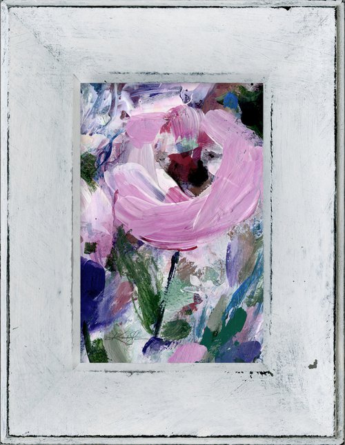 Shabby Chic Dream 7 - Framed Floral Painting by Kathy Morton Stanion by Kathy Morton Stanion
