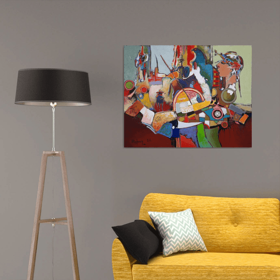 The knight's dream - Don Quixote(80x100cm, oil/canvas, ready to hang)
