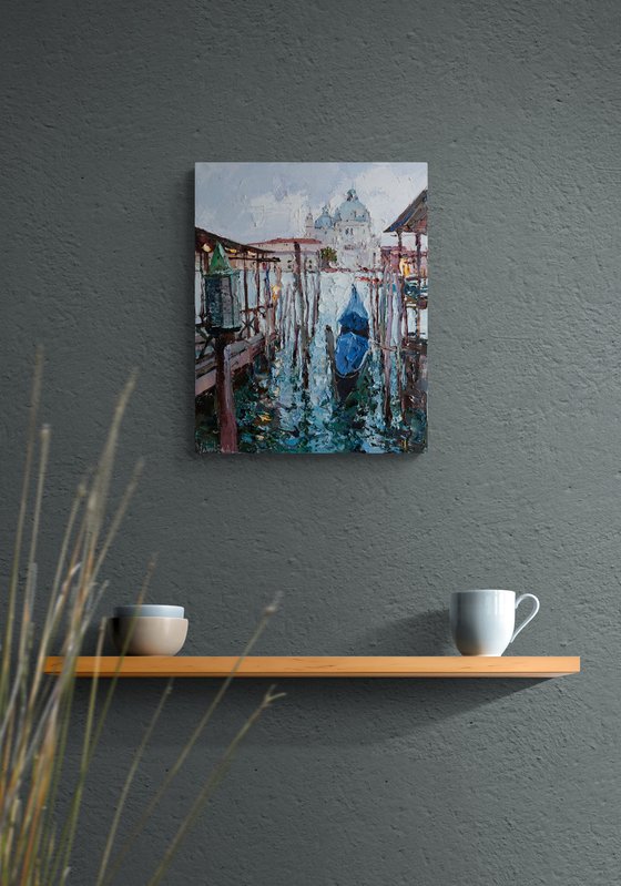Gondola in Venice painting