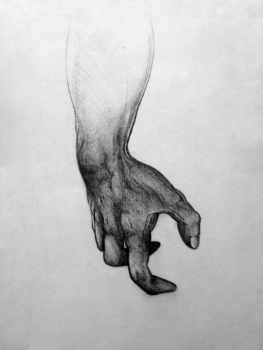 hand 2 (2017) Pencil drawing by Sasha Artfinder
