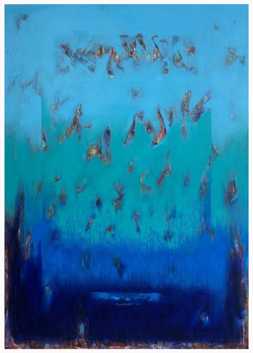 Whispers Of Butterflies_48X72 By Avinash Pise, 48 X 72, Artwork For Sale On Artfinder