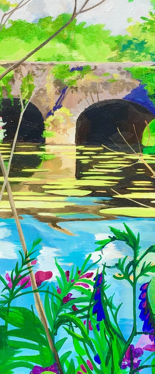 Summer Drumbeg Bridge by Joseph Lynch