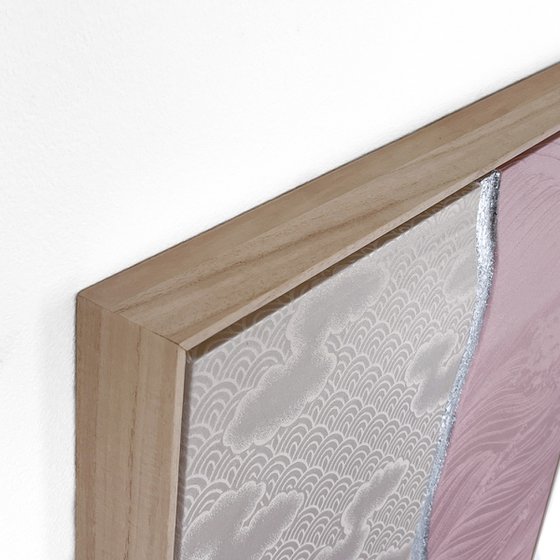 Pink waves ~Endlessness~ (Kimono Upcycled)
