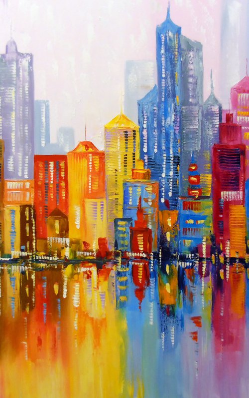 Rainbow city by Olha Darchuk